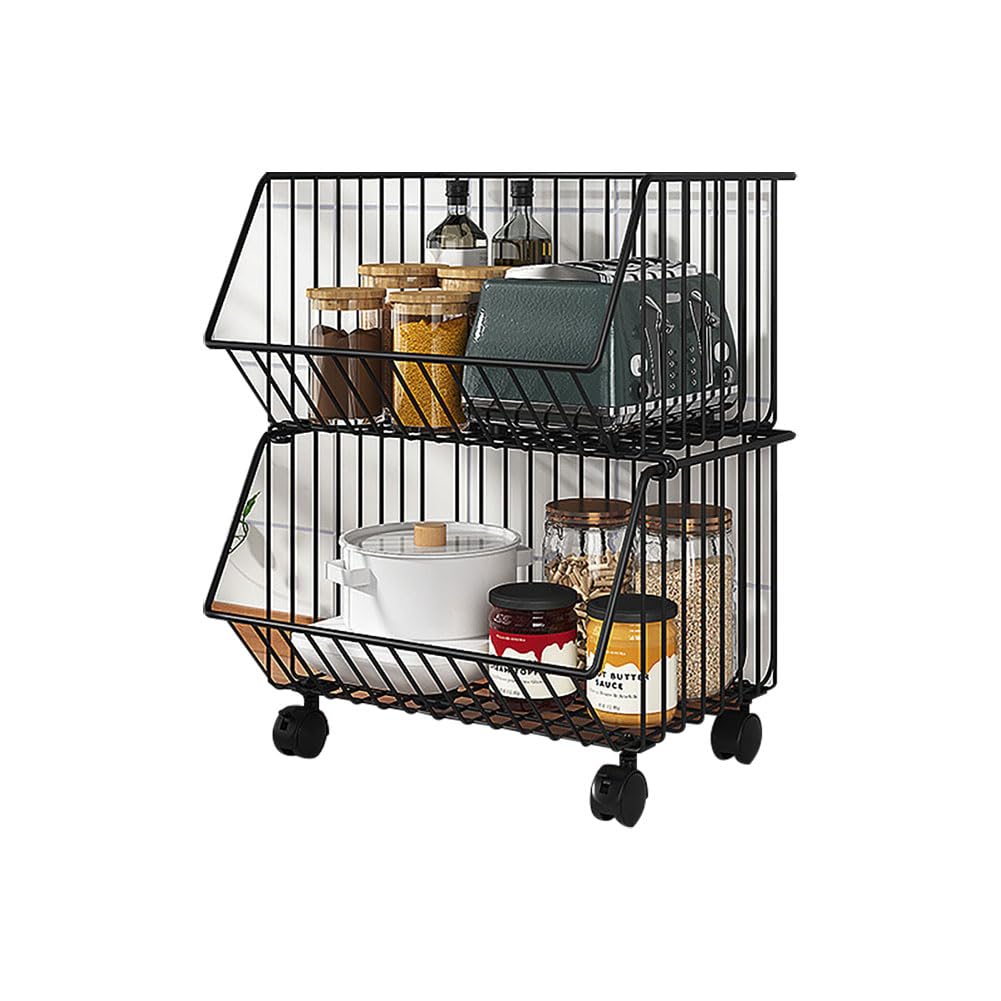 Amazon.co.jp: キッチンワゴン スチールラック 収納ワゴン 収納